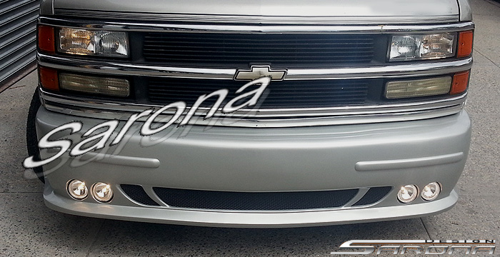 Custom GMC Savana Van  All Styles Front Bumper (1996 - 2002) - $590.00 (Part #GM-031-FB)